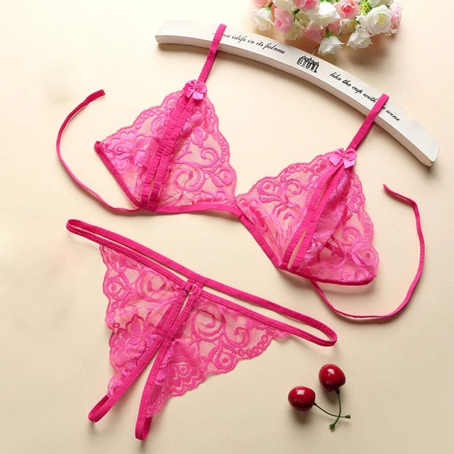 3pcs Set Women Transparent Bra Set