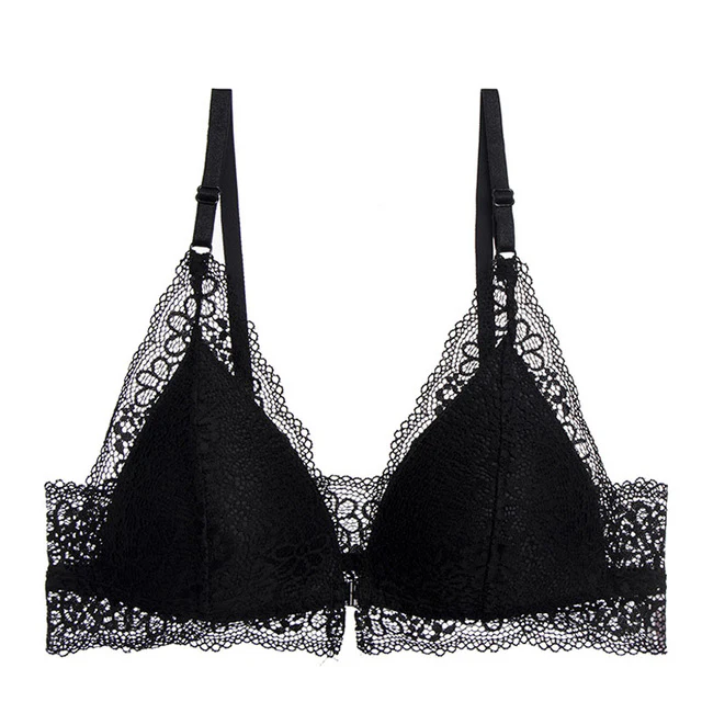Sexy Lace Wireless Front Closure Bra
