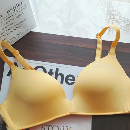 Seamless Letter Straps Bra Sexy Lingerie Adjustable Push Up Bralette