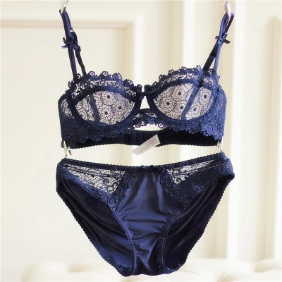 Lace Transparent Bra Set