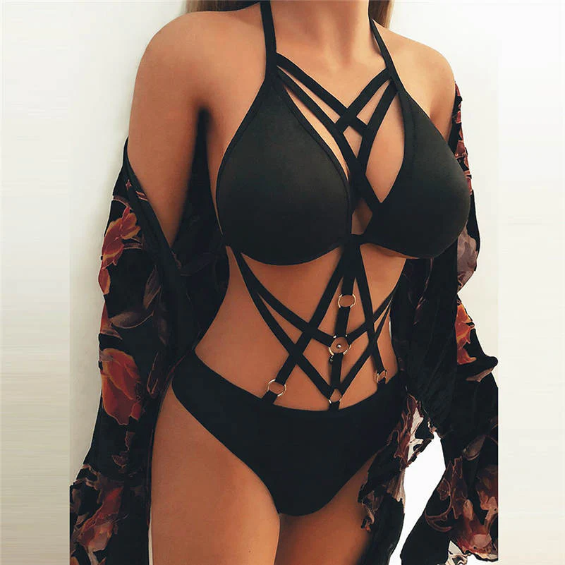 Lingerie Sexy Bra Women Bandage Lace Bralette Bustier
