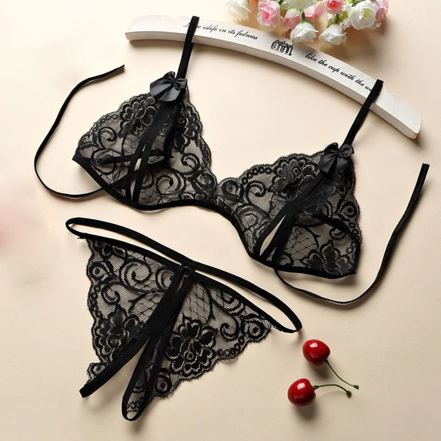 3pcs Set Women Transparent Bra Set