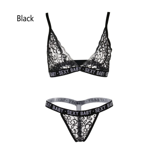 Fashion Letter Print Underwear Sets