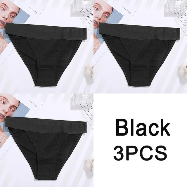 Women Cotton Panties Sexy Low Waist Underwear Panties