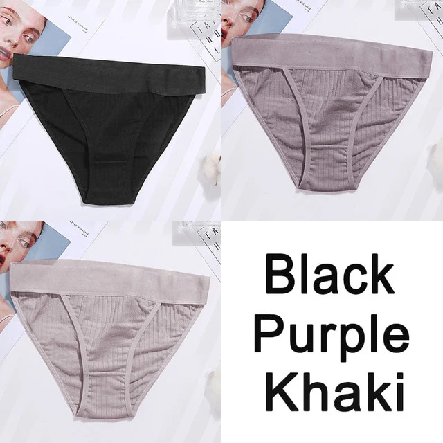 Women Cotton Panties Sexy Low Waist Underwear Panties