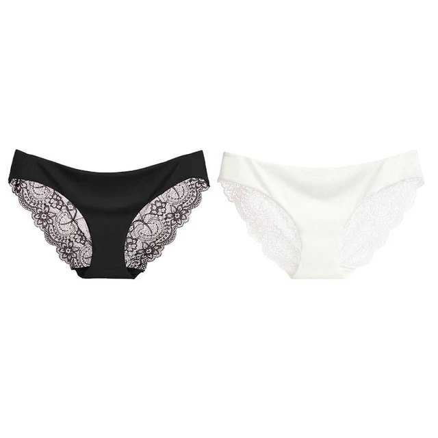 Ladies Underwear Woman Panties Sexy Lace Panty Transparent Low-Rise Breathable Briefs