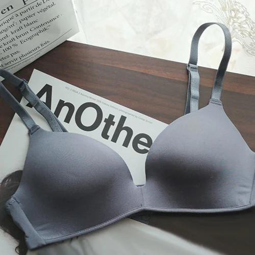 Seamless Letter Straps Bra Sexy Lingerie Adjustable Push Up Bralette