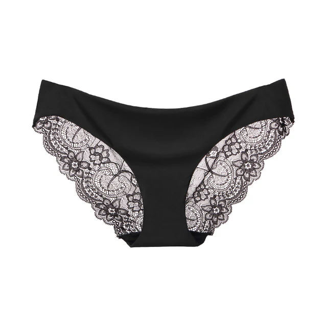 Ladies Underwear Woman Panties Sexy Lace Panty Transparent Low-Rise Breathable Briefs