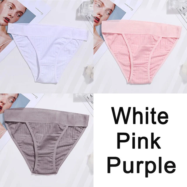 Women Cotton Panties Sexy Low Waist Underwear Panties