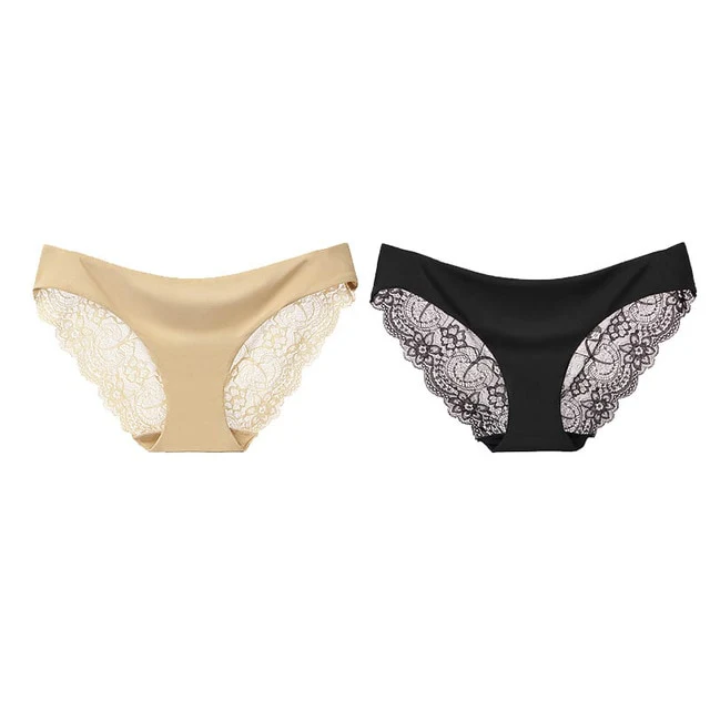 Ladies Underwear Woman Panties Sexy Lace Panty Transparent Low-Rise Breathable Briefs