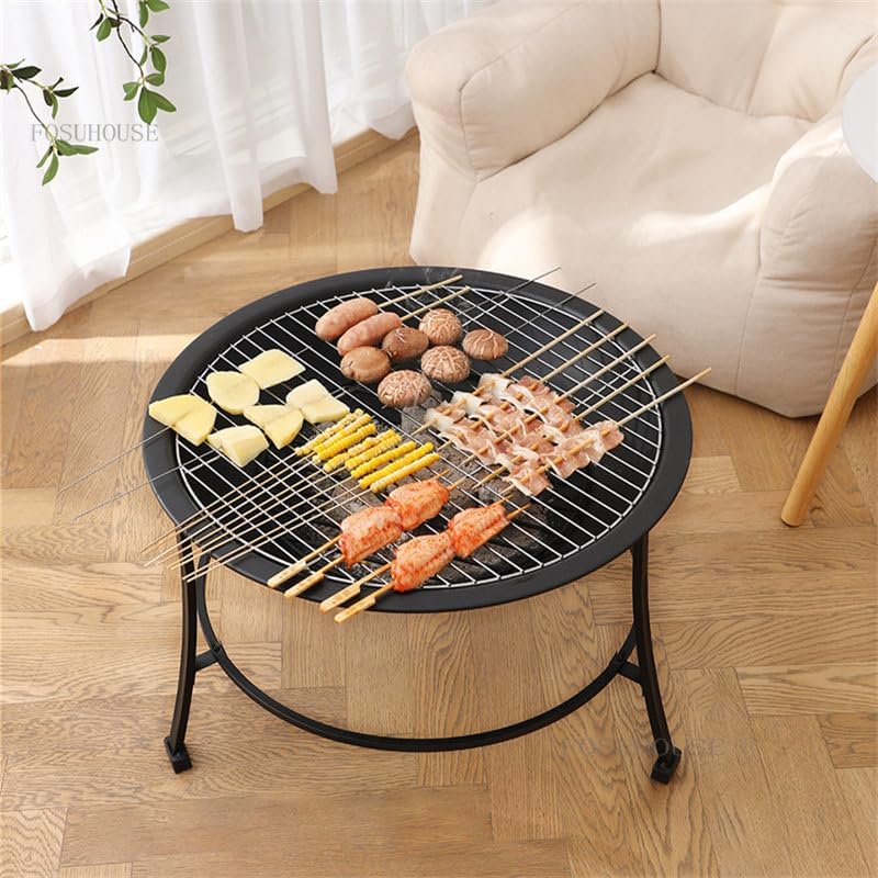 Outdoor Fireplaces Household Heating Fire Pit Outdoor Courtyard Stove Brazier Smokeless Charcoal Grill Camping Furnace Furniture Fire Pits
