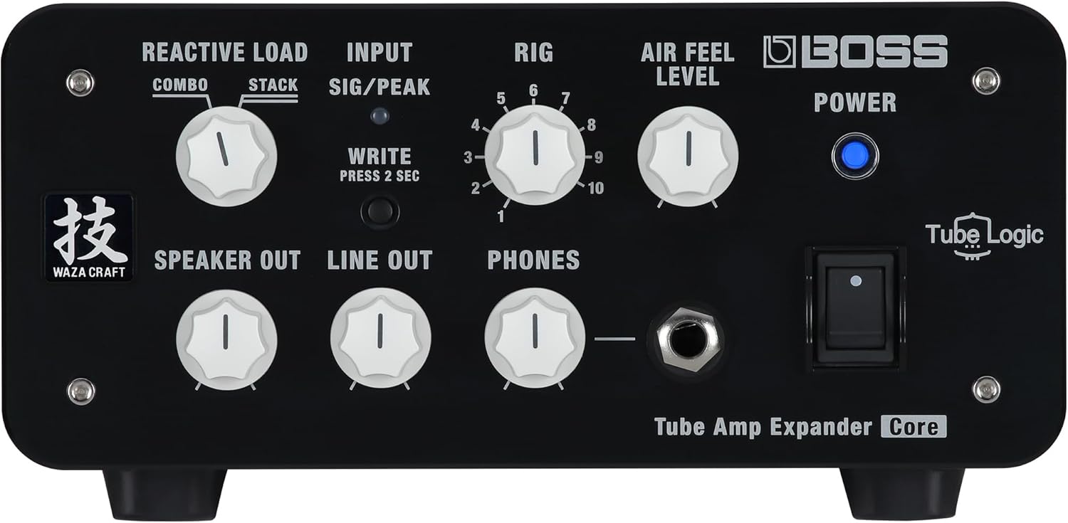 BOSS WAZA Tube Amp Expander Core | Reactive Load Box | Mix-Ready Sounds | Direct Recording Features | Advanced Tube Logic Design