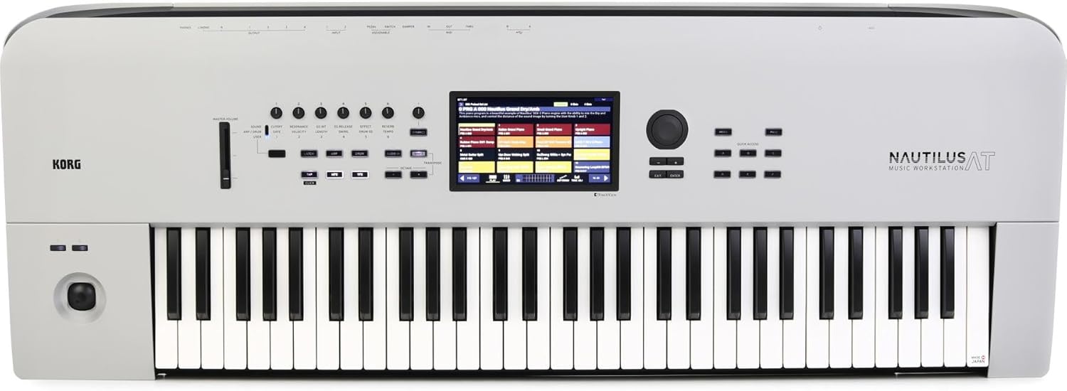 Korg Nautilus AT 61-key Synthesizer Workstation w/Weighted Keys featuring Aftertouch - Limited Edition Gray