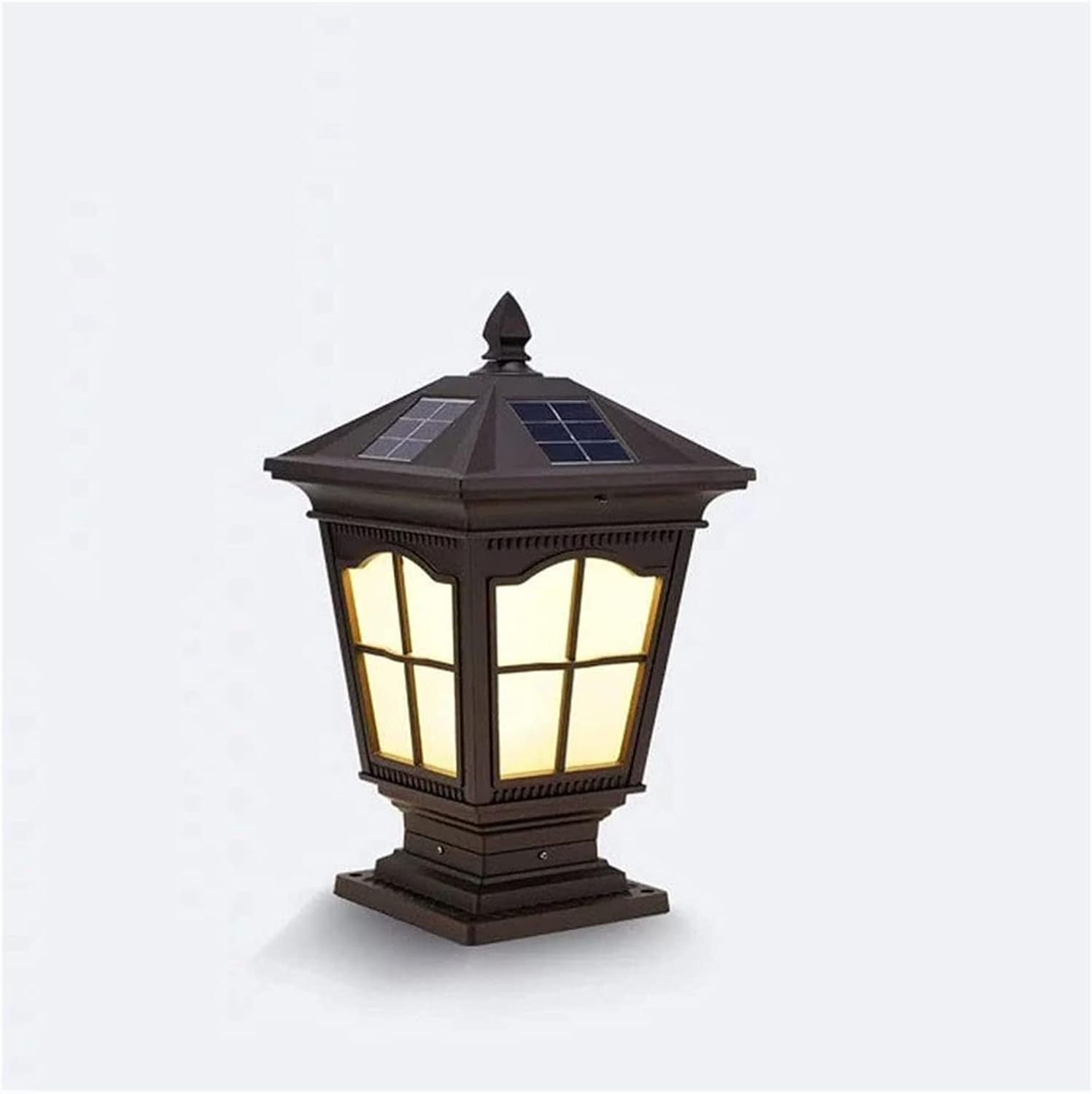 Courtyard Light Solar Outdoor Garden Lighting Solar LED Pillar Light Solar Outdoor Post Lamp Deck Fence Outdoor Pillar Lantern for Courtyard Outdoor Lighting Products