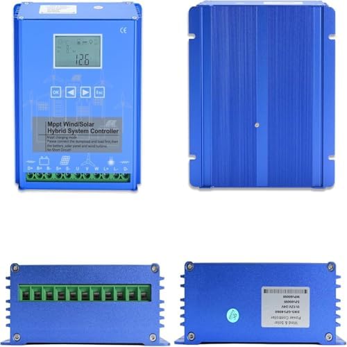 1200W Wind Solar Hybrid Charge Controller - 24V/48V Intelligent LCD Display Regulator for Wind & Solar Power Systems, Efficient Energy Management Accessories