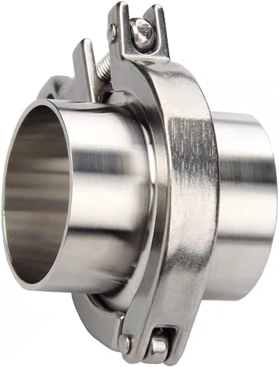 Revive Furniture 1 set 1.5''-6-1/4'' Sanitary Flange Pipe Weld Ferrule + Tri Clamp + PTFE or Silicone Gasket Stainless Steel SUS SS 304 triclamp(159mm X OD 183mm)