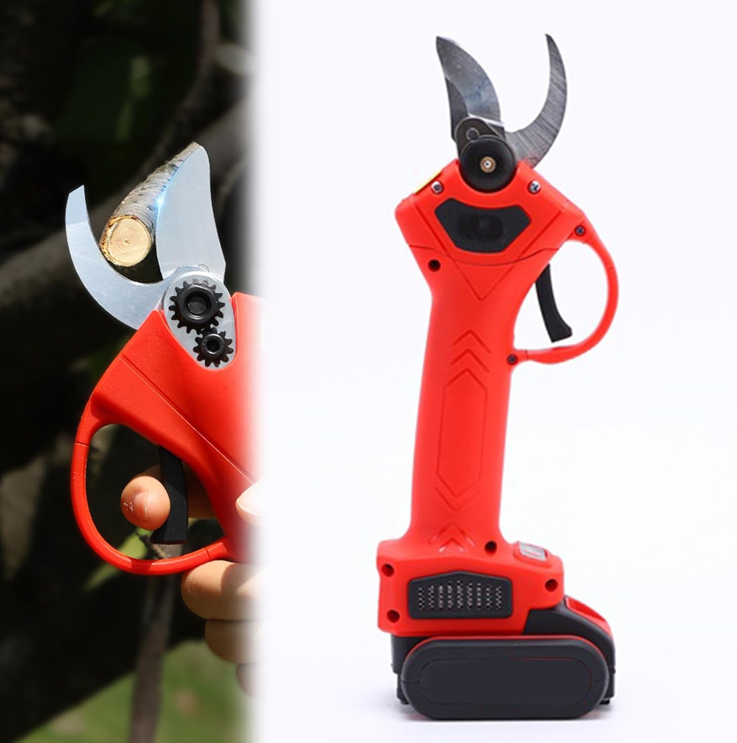 Professional Electric Pruning Shears,Garden Tree Pruner With Brushless Motor, Adjustable Cutting Diameter,Suitable For Orchards,Farms(Size:B)