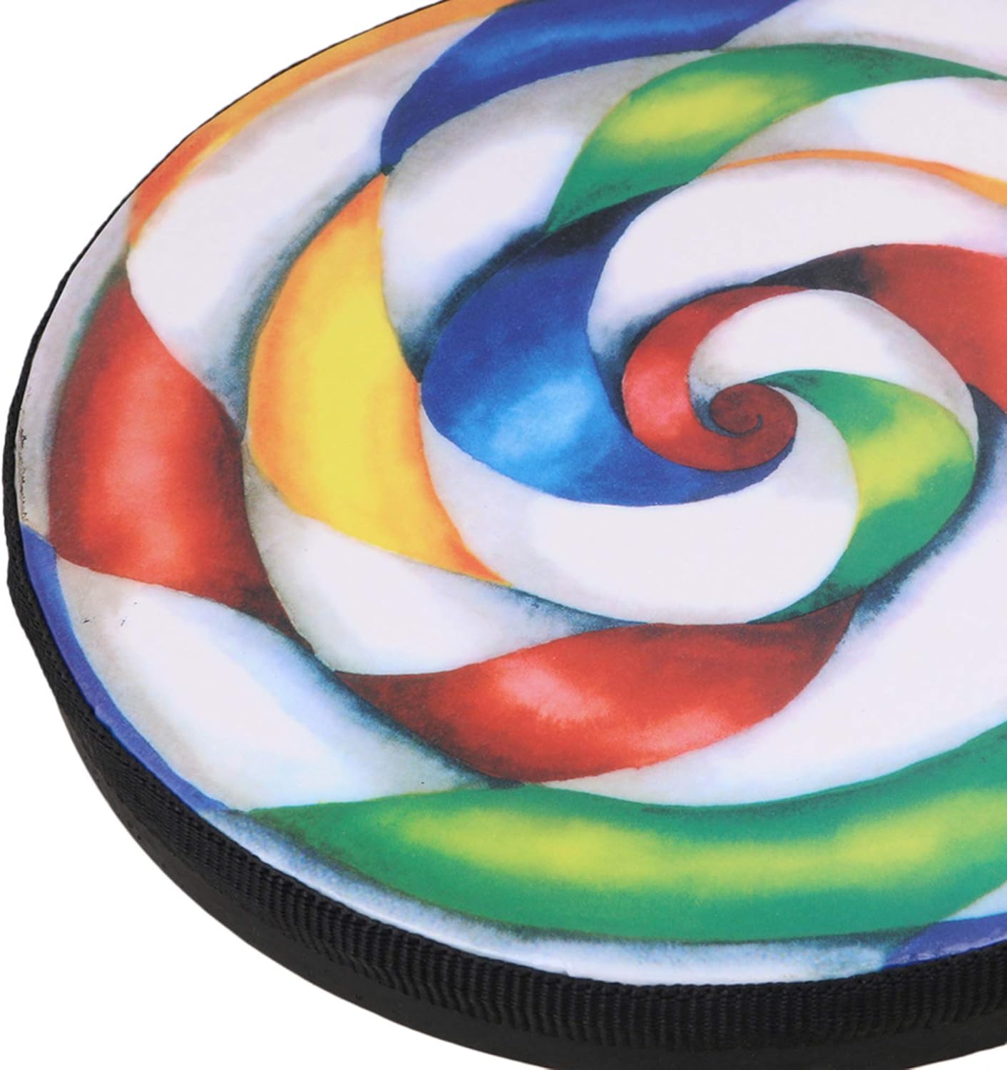 Lovermusic 10PCS Lollipop Shape Drum Hand Drum Musical Sound Tool Musical Instruments Colorful