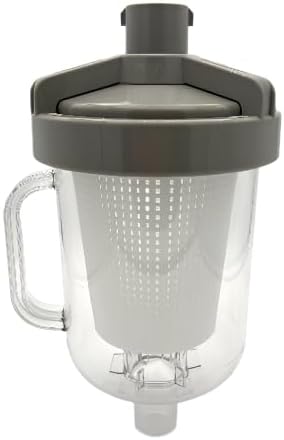 Appaetech | Heavy-Duty Leaf Canister with Basket – High-Capacity in-Line Pool Leaf Trap | Durable Clear Body & Easy-Clean Mesh Basket for Suction Cleaners and Pool Vacuum Systems