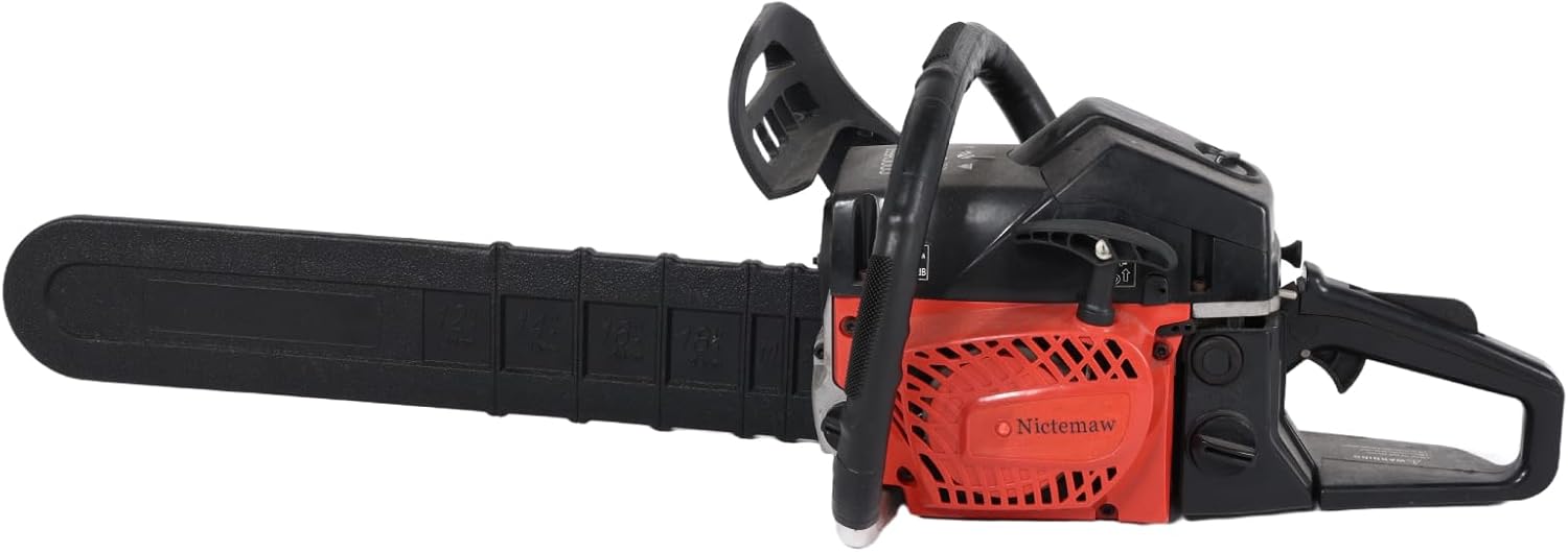 Nictemaw 62CC Gas Chainsaws 20 Inch Gasoline Powered Chain Saws for Wood Cutting