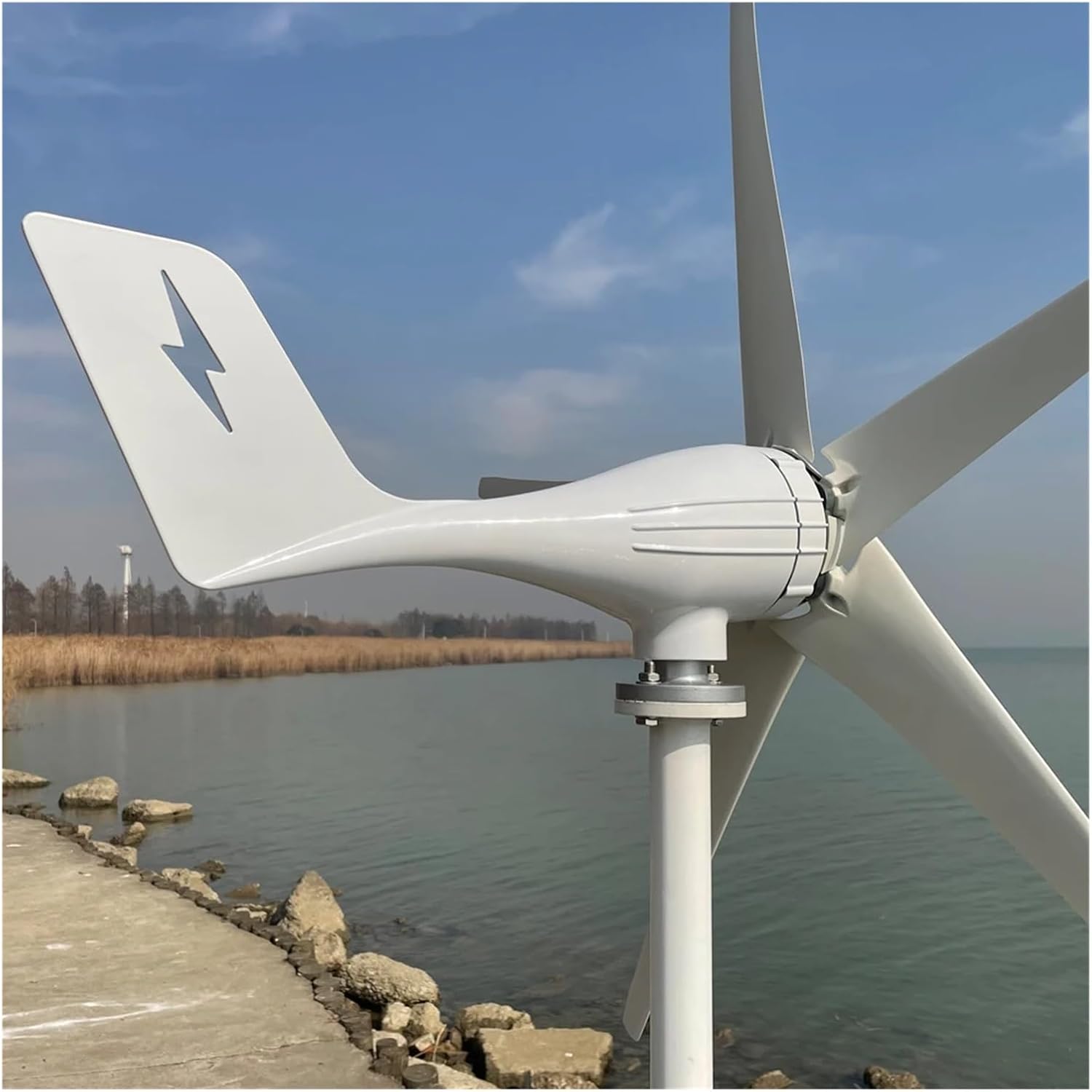 Wind Turbines, 3000w 3/5 Blades Free Energy HIGH Efficient 12v 24v Wind Turbine Nerator for House Supply(12V,3000W 5blades)