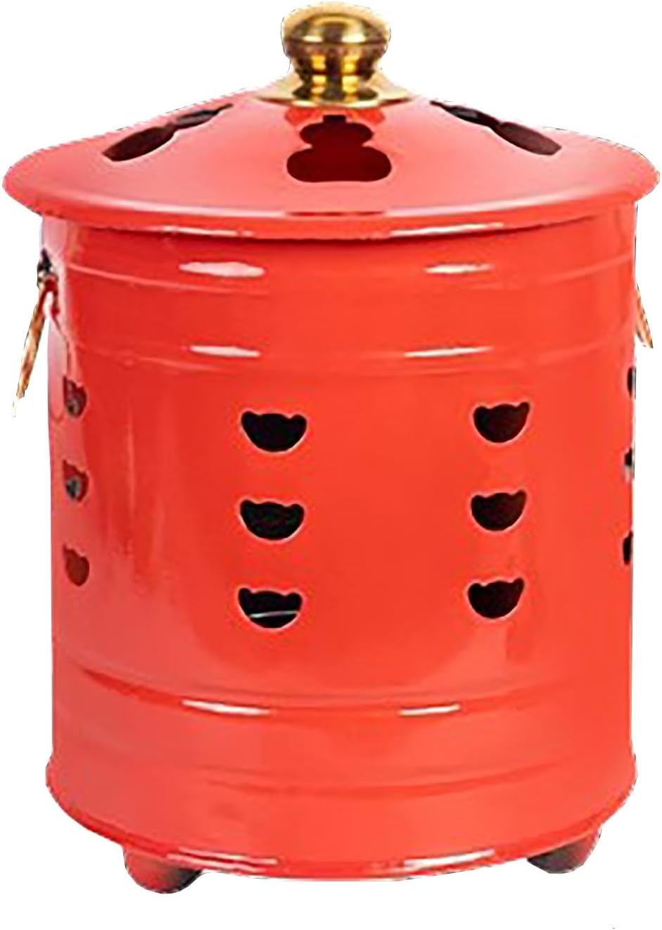 Burn Barrel, Incinerator, Incinerator Barrel with Lid Incinerator, Fire Pit, Metal Barrel, Good to Burn Old Bills, Garden Leaf, Documents and Paper (Size : Large) (One Color Large)
