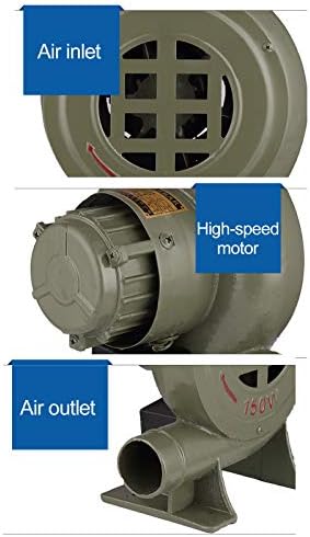 High-Performance Centrifugal Air Pump, 220V Copper Fan, 2800 RPM Blower for Barbecue Grill & Fireplace, 60 Watts, Efficient Cooling & Heating Solution