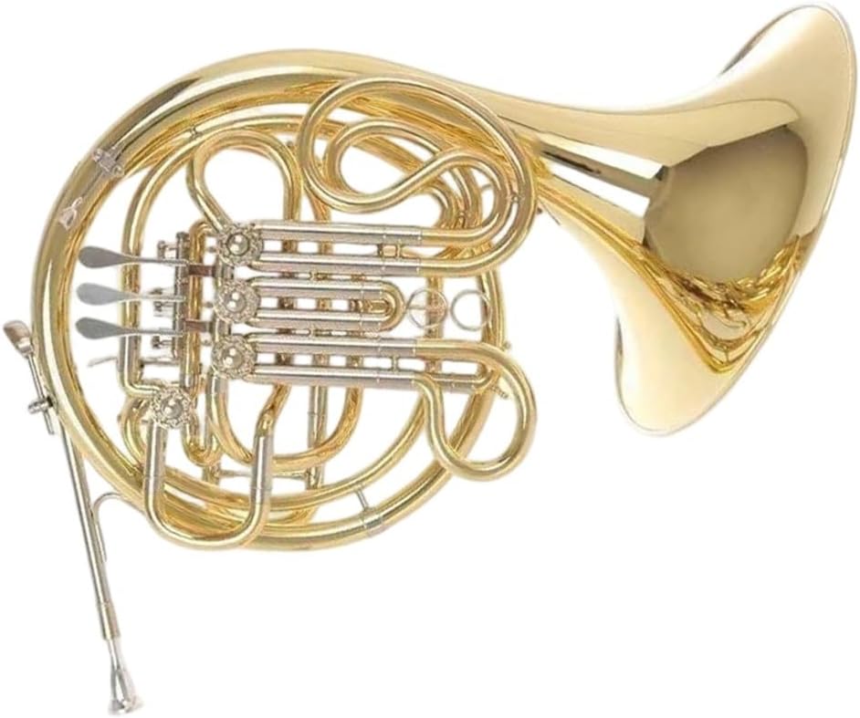 4 Key French Horn Double Row Four Key Horn Instrument B/F Playing Split Joint Design(1)