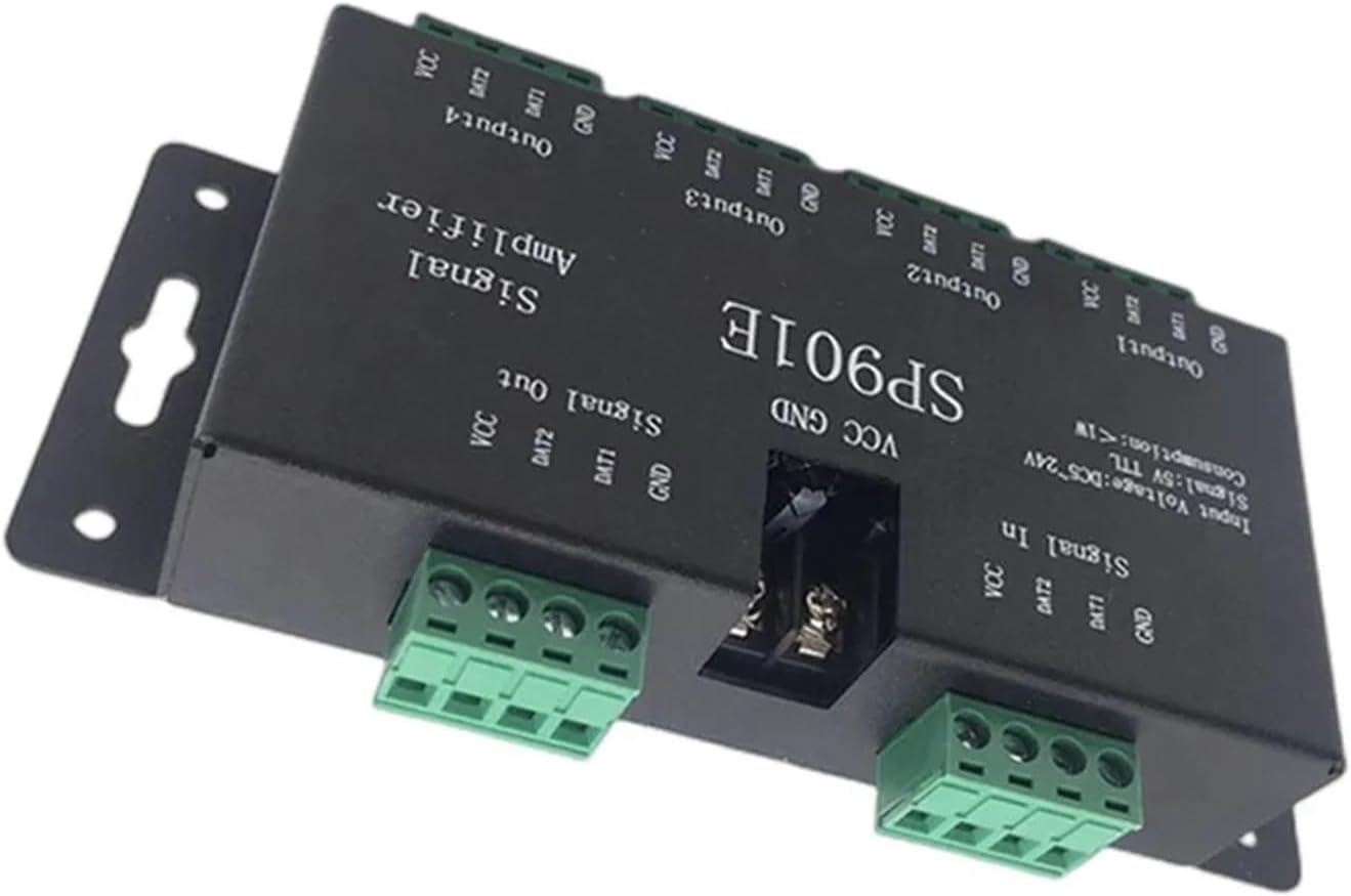 DC5V-24V Amplifier SP901E LED Signal SPI Controller 4 Channel Set Suitable for WS2812 2811 dmx512 Pixel