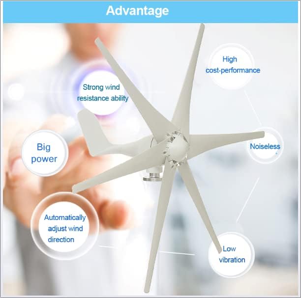 5000 W 12 V -220 V Wind Turbine with Nylon Fibre Wind Turbine Generator Home Powerful Windmill Energy Turbine