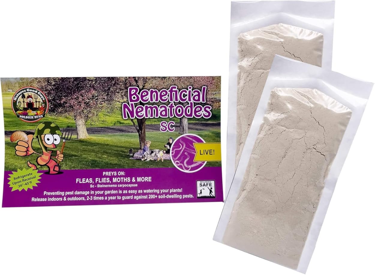 Beneficial Nematodes Steinernema carpocapsae SC -Helps with Biological Flea Control (100 Million)