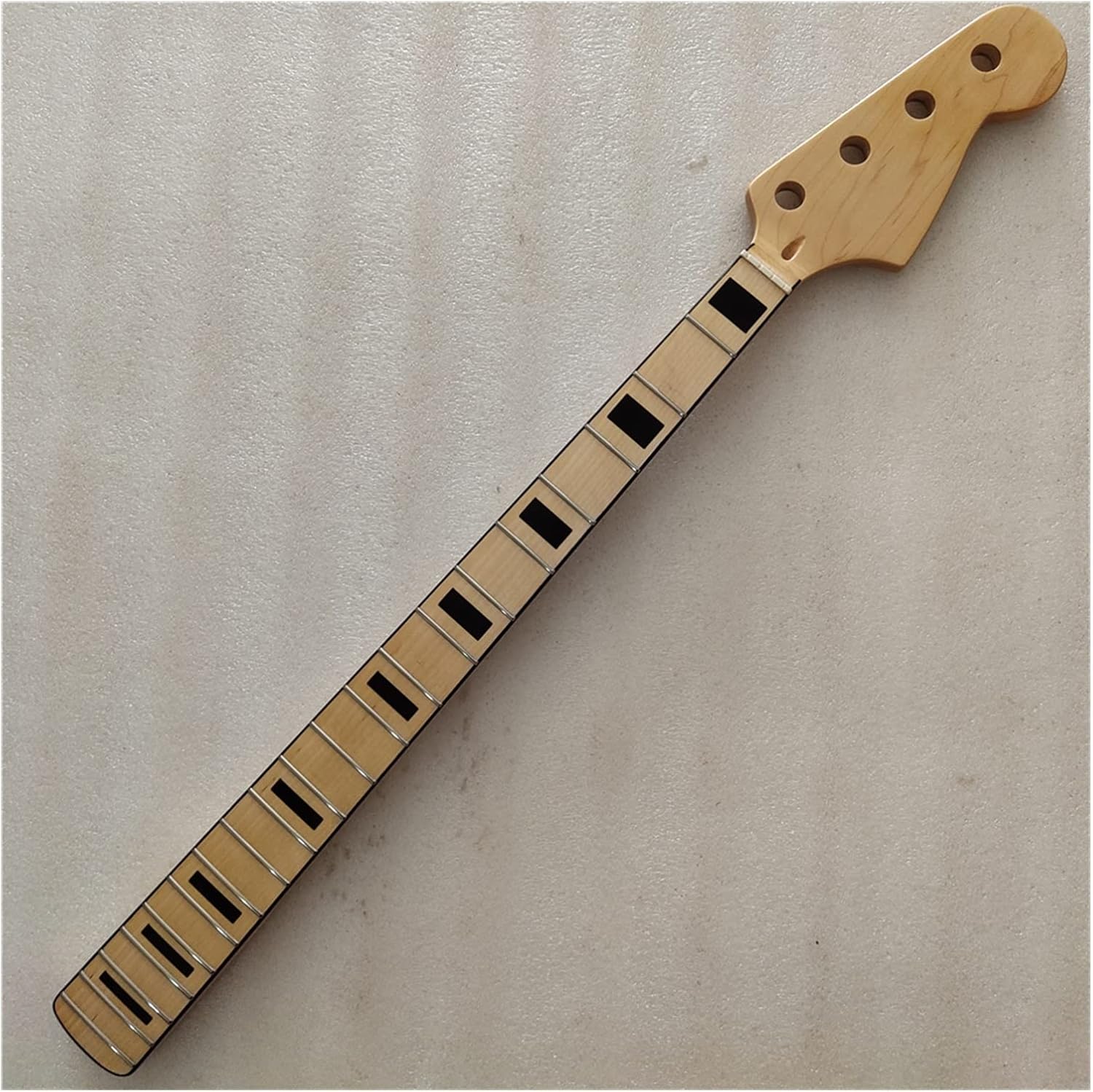Maple 20 Frets Bass Guitar Neck Part 4 String Maple Fingerboard 34 Inch Nut 42mm Unfinished Guitar Neck
