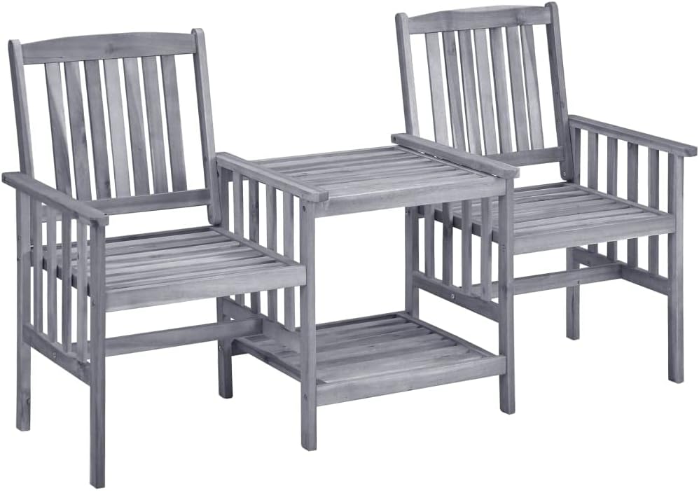 Patio Chairs with Tea Table 62.6