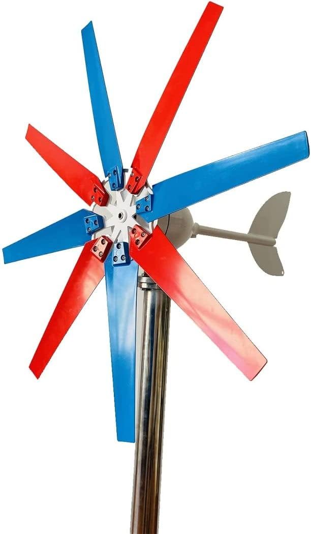 LiuSj JUnSt Vertical Axis Wind Turbine 9000W 12V 24V 48V 8 Blades Wind Turbine Generator Power with Waterproof DC Charger Controller