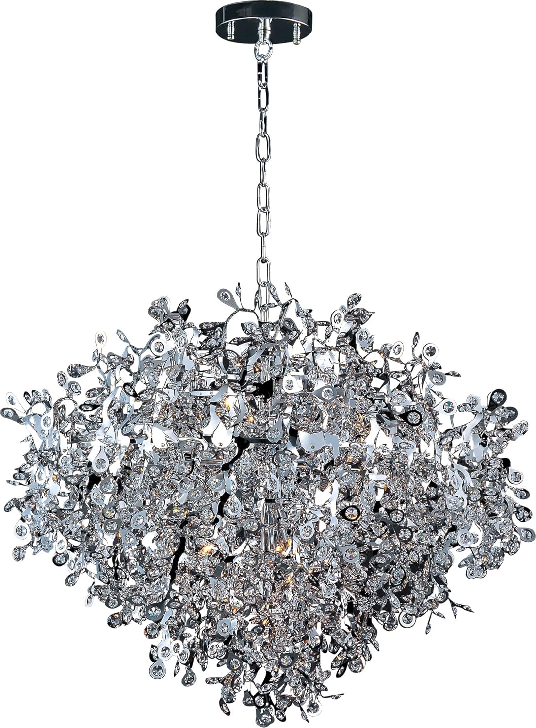 Maxim 24207BCPC Comet Beveled Glass Crystal Pendant Ceiling Light, 13-Light 520 Total Watts, 27