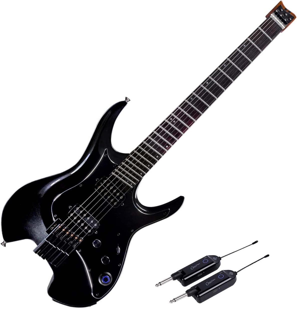 GTRS W800 Professional Electric Guitar and GWU4 Wireless Guitar System UHF Guitar Transmitter Receiver