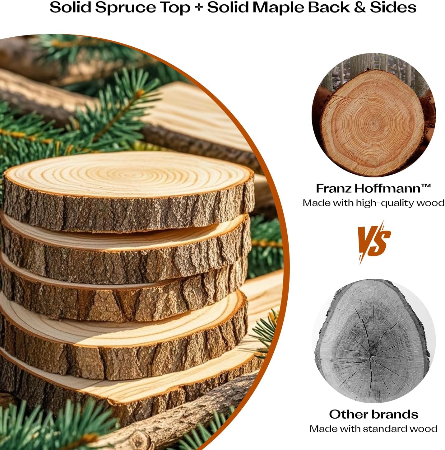 Full Size 1/2 Violin for Beginners, Violins Starter Kit for Student& Adults, Solid Wood Beginners Violin with Case, Bow, Rosin & All Accessories, Complete Handmade Fiddle Set