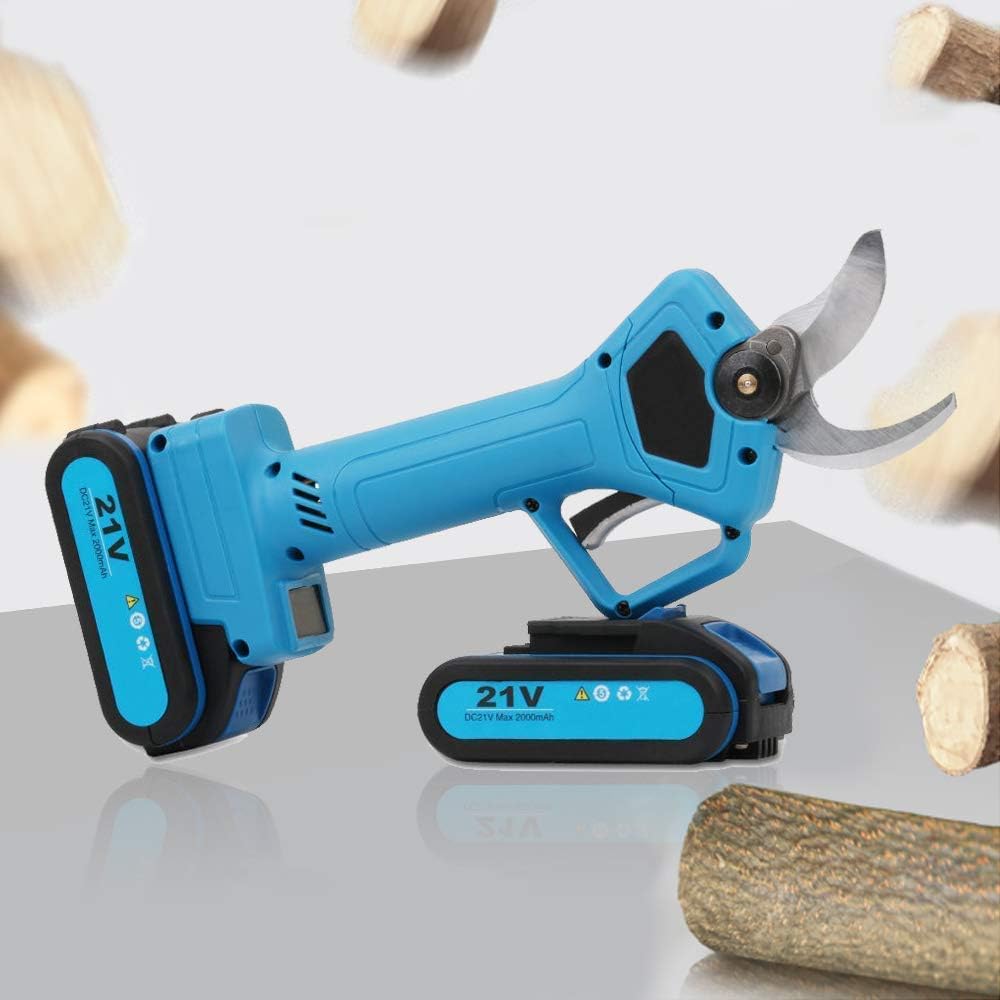 Electric Pruning Shears, Pruning Shears,21V Rechargeable Lithium Battery Safety Protection Gardening Tools