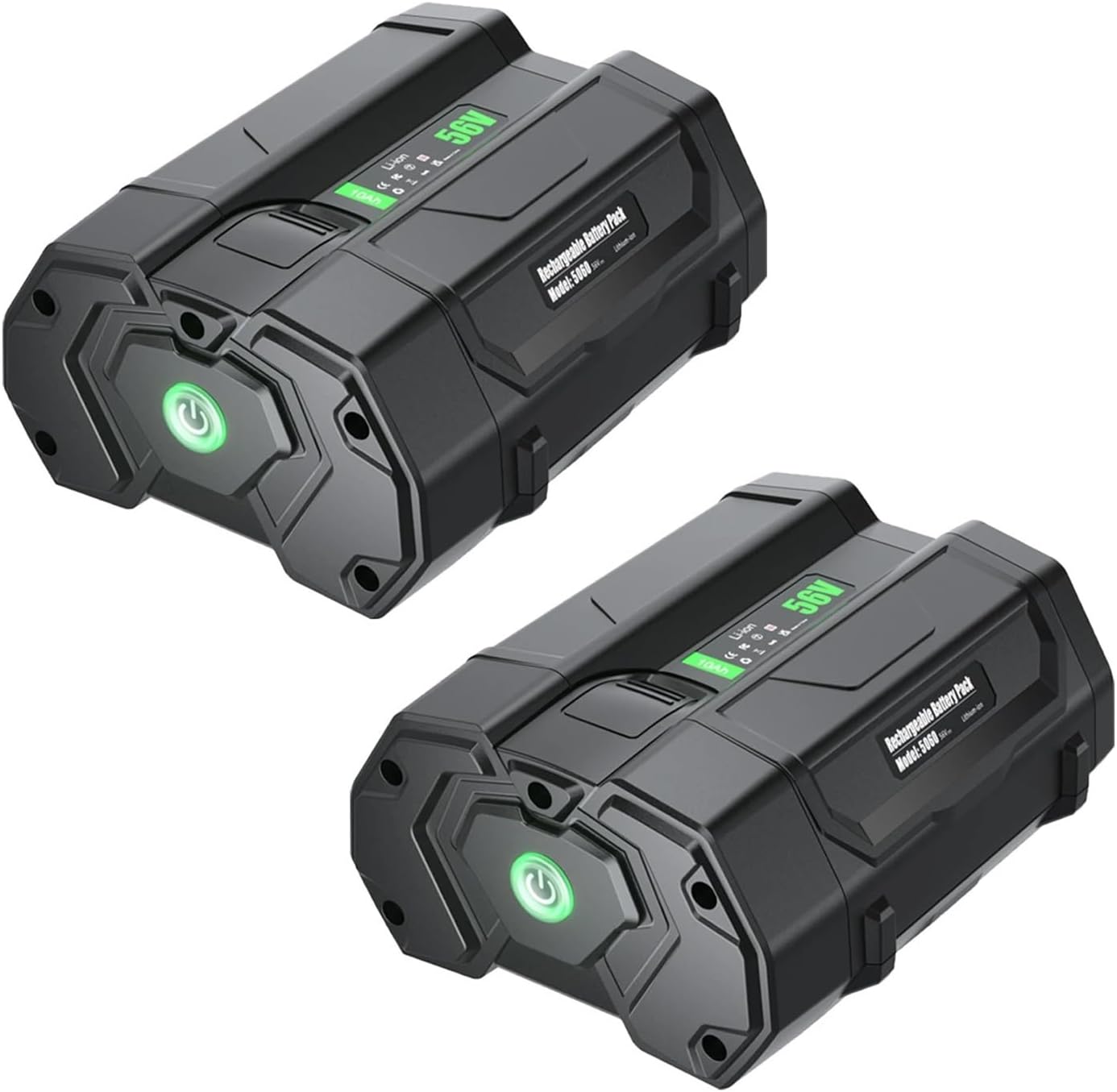 Tool Battery Battery Lawn Mower, Cordless Chainsaw, Blower Replacement Battery .Compatible with EGO 56V BA2800T BA4200 BA4200T BA1400(2pc)