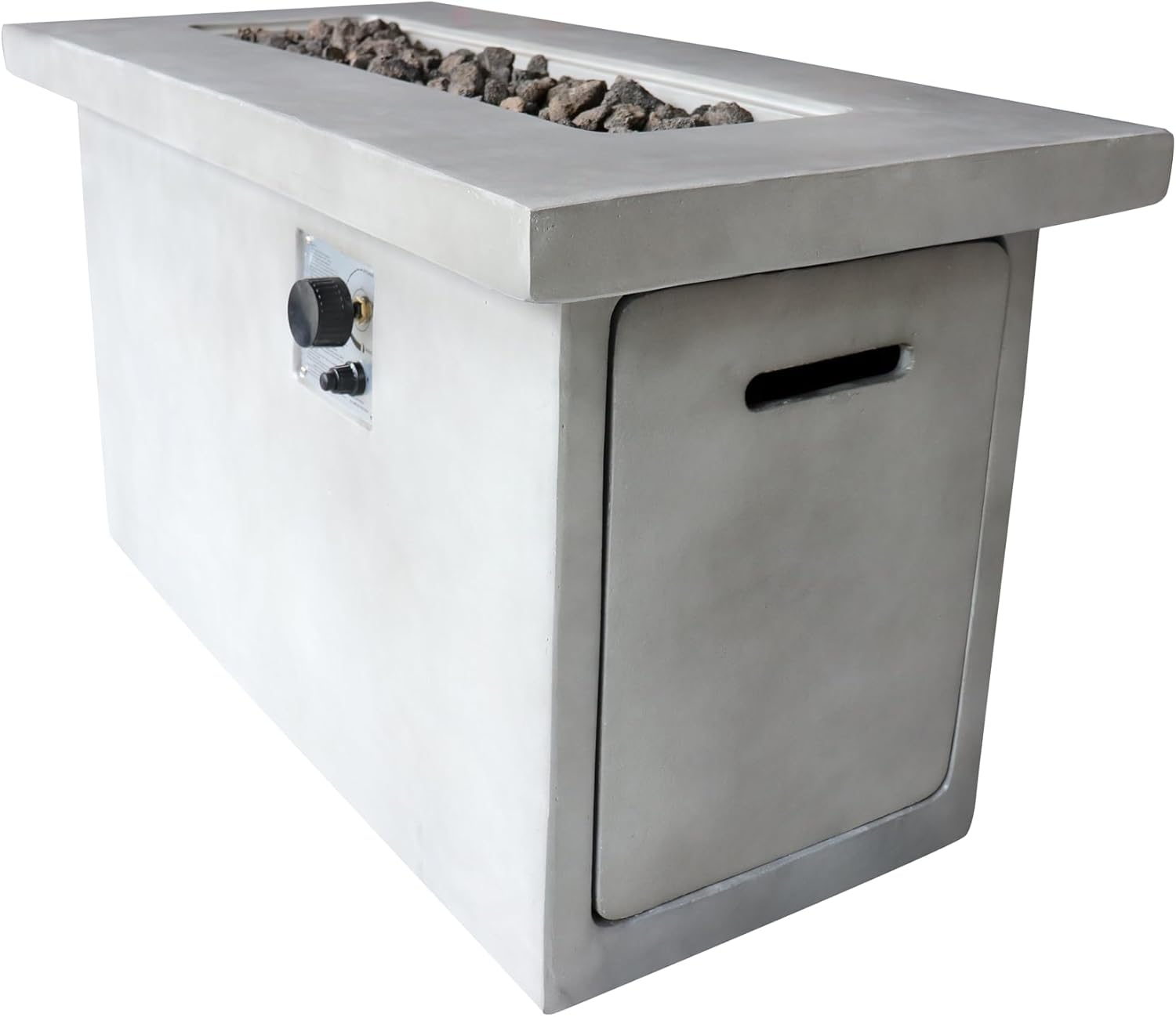 24'' H Concrete Propane,Natural Gas Outdoor Fire Pit Table