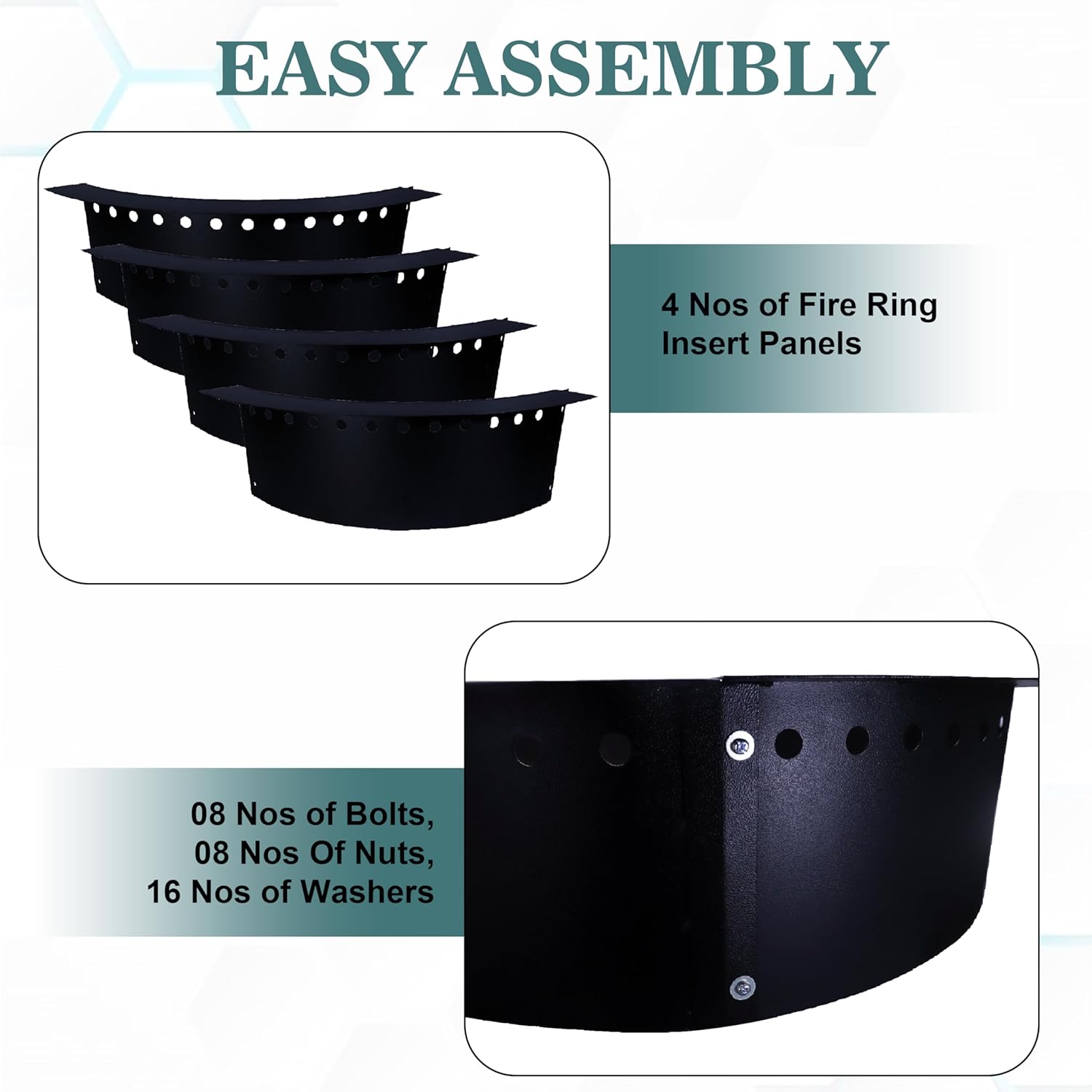 FEBTECH Smokeless Fire Pit Insert - Steel 36
