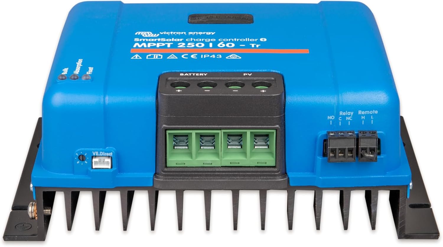 Victron Energy SmartSolar MPPT Tr 250V 60 amp 12/24/36/48-Volt Solar Charge Controller (Bluetooth)