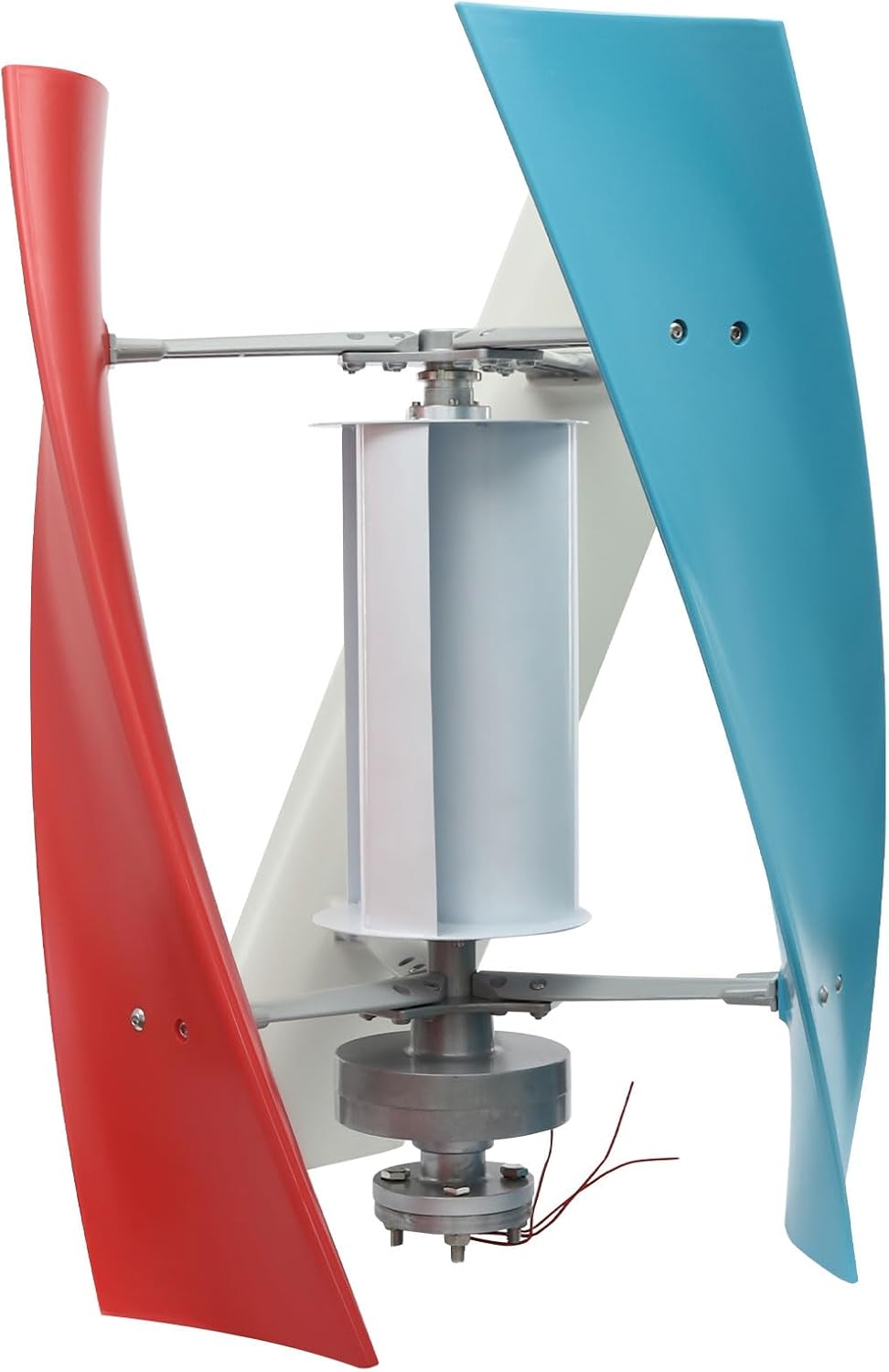 1000W 24V Vertical Axis Wind Turbine Generator Kit with Controller & Wind-Assisted Wheel, 3-Blade PM Generator for Homes, Boats, RVs, Gazebos, Eco-Friendly Energy Solution