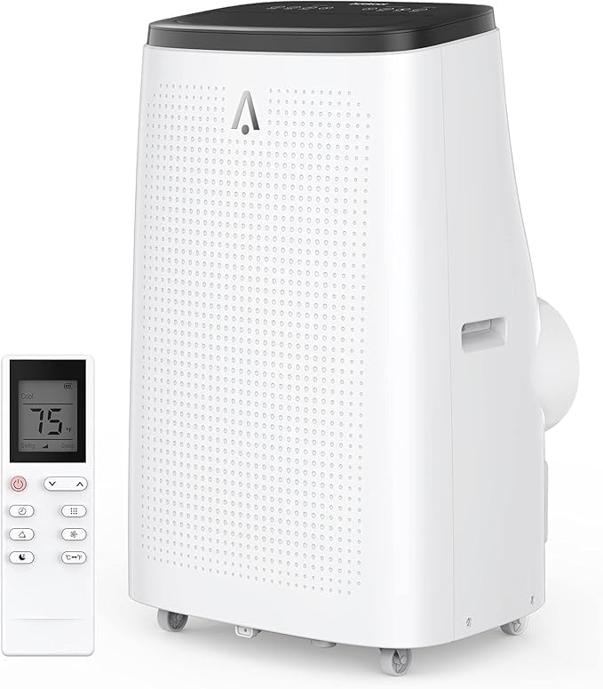 14,000 BTU 3 - In - 1 Portable Air Conditioner - Cool, Dehumidify, Fan, Cools 700 Sq.Ft, Remote & Kit, Quiet & Energy - Efficient