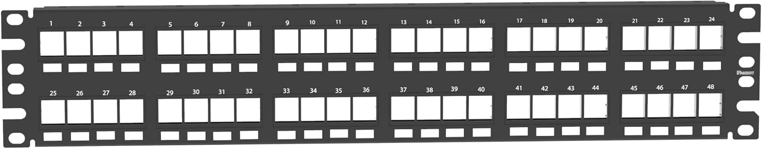 NetKey 48-Port Flush Mount Modular Patch Panel