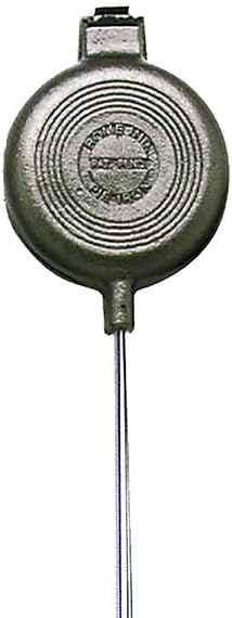 Stonebridge Mall Cast Iron Original Round Pie Iron for Outdoors, Backyard, Campfire, and Fire Pits