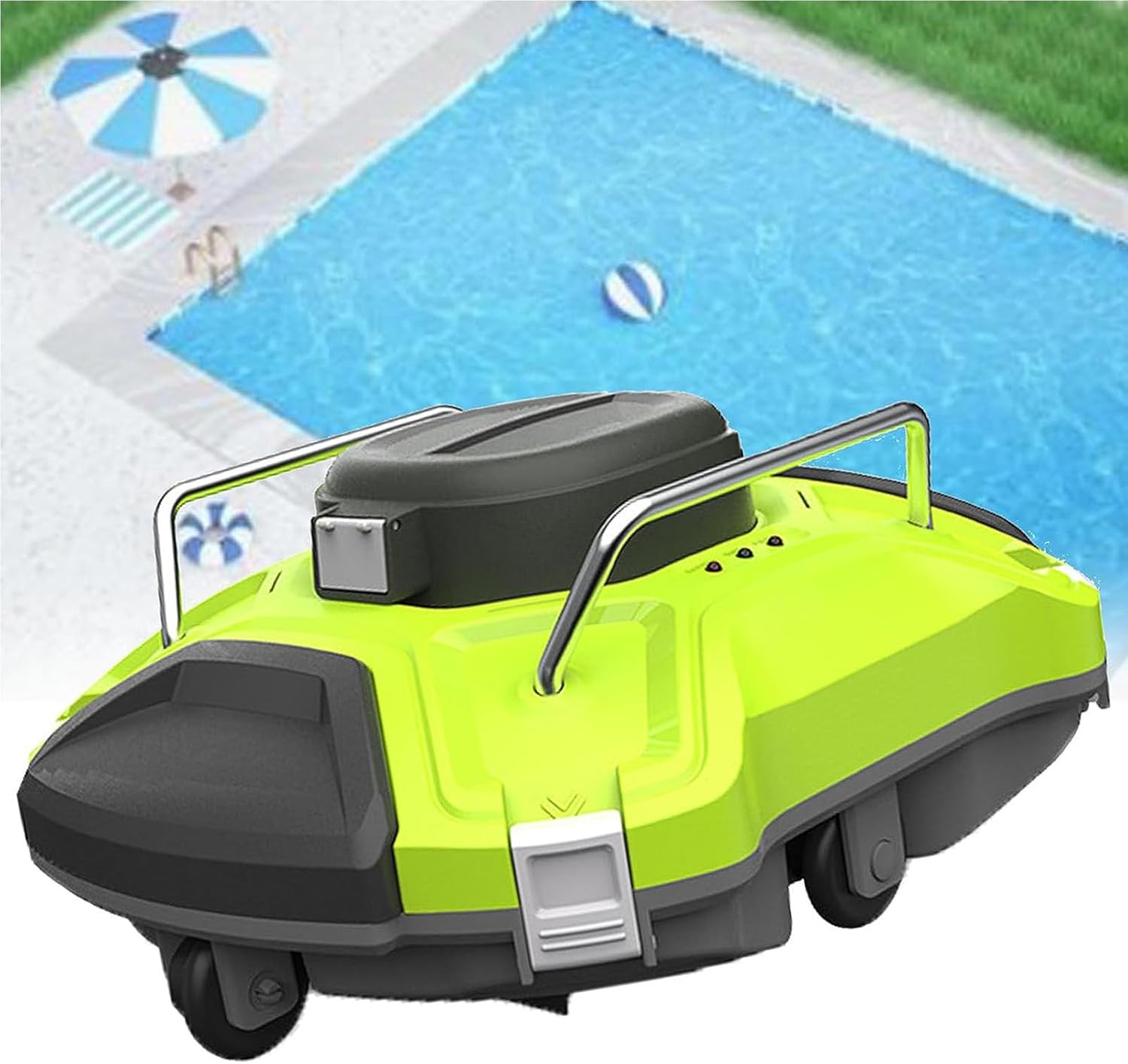 Cordless Robotic Pool Cleaner,360° Powerful Cleaning with Smart Route Planning,Automatic Vacuum for Effortless Pool Maintenance