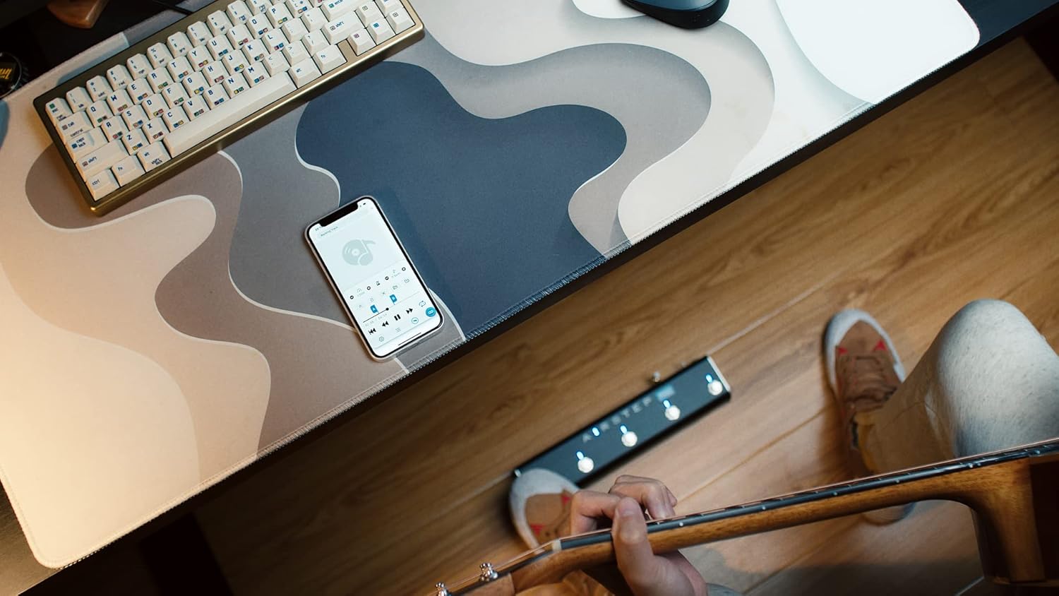 XSONIC Airstep Play Online Video & Audio Hands-free Controller for YouTube, Mp3 etc. of Playback, Loop, Speed, Pitch Control on Android, iOS, Mac and PC