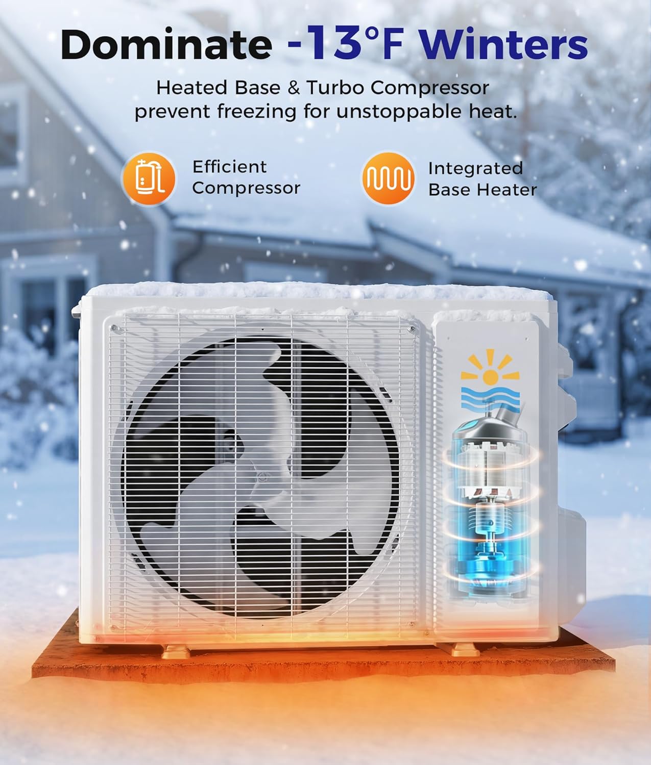 Mini Split Air Conditioner - 12000 BTU Ductless Mini Split Ac/Heating System, 115V 20 SEER2 Wifi Enabled Inverter, 750Sq.Ft, Split AC Unit with Precharged Heat Pump, R454B with Installation Kit