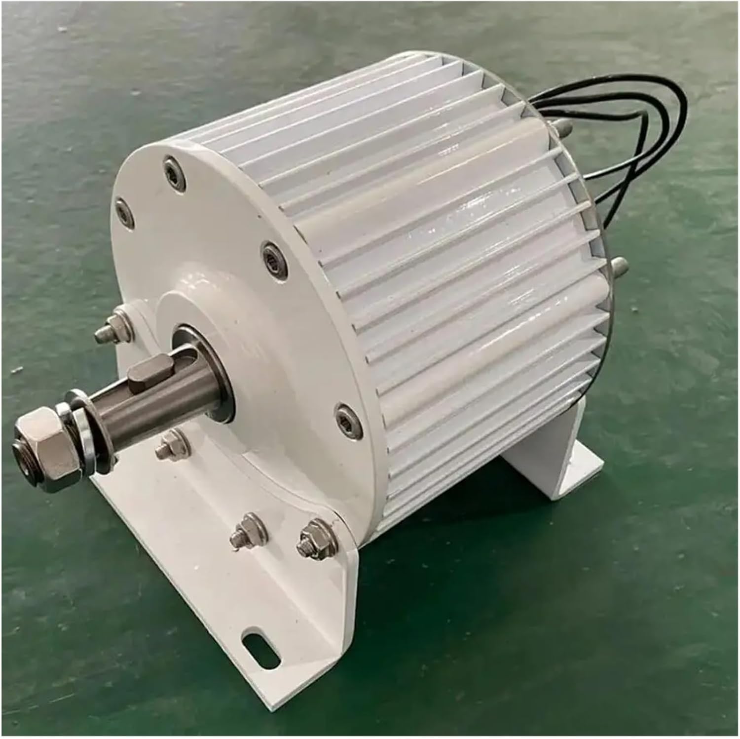 Low RPM Wind Turbines Generator 3KW 5KW 8KW 10KW 500RPM Gearless Permanent Magnet Generator AC tors Use for Wind/Water Turbine Low Starting Speed for Home(Without Base,120V_3000W)